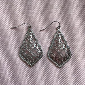 Kendra Scott silver drop earrings